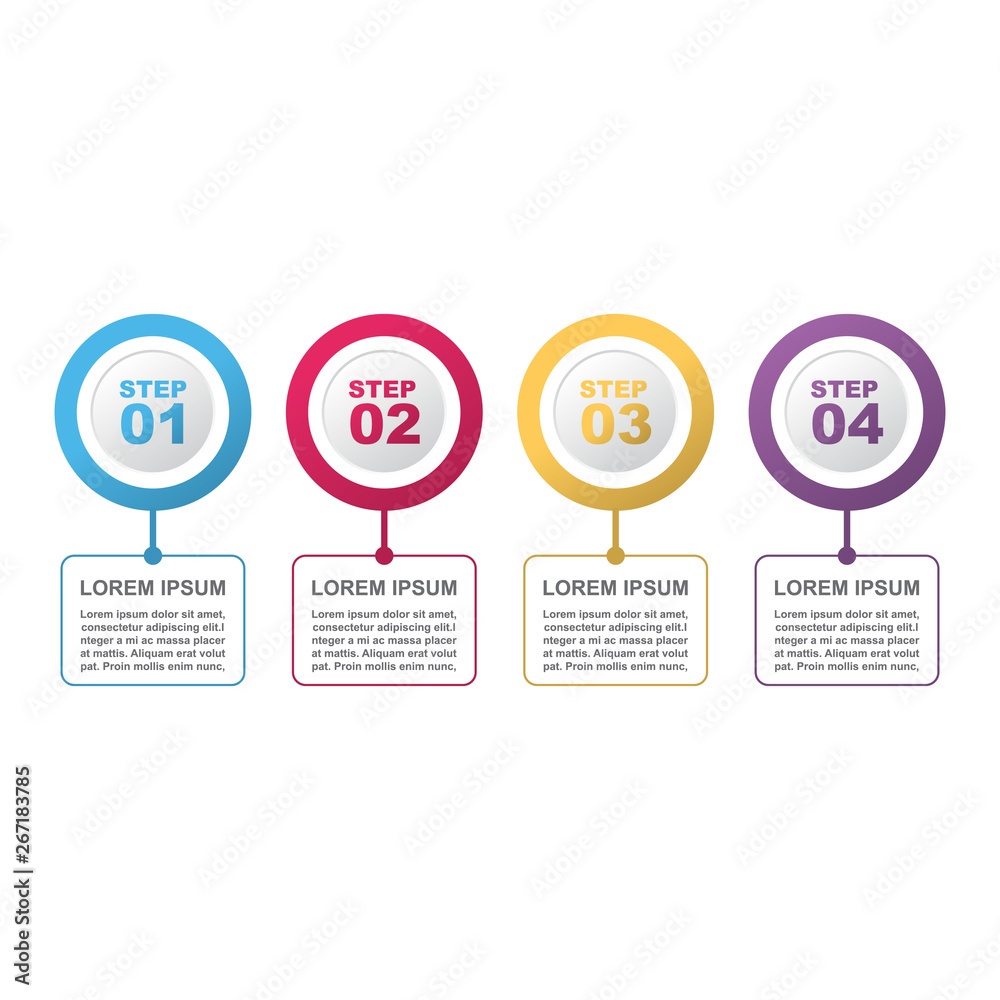 Steps Process Modern Marketing Business Infographic Banner Template Steps Process Modern Marketing Business Infographic Banner Template