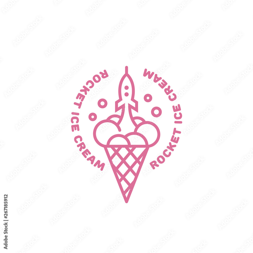 Obraz premium Rocket ice cream
