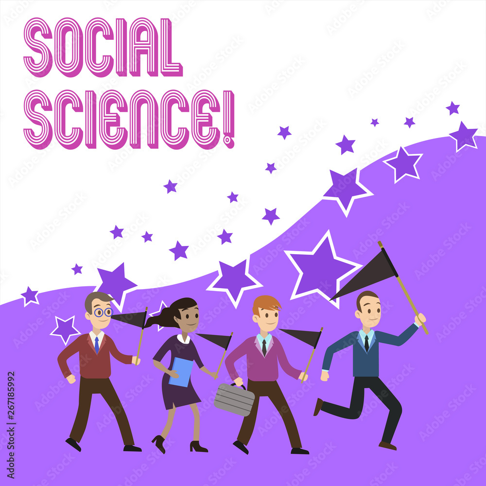 Text sign showing Social Science. Business photo text scientific study of huanalysis society and social relationships Text sign showing Social Science. Business photo text scientific study of huanalysis society and social relationships