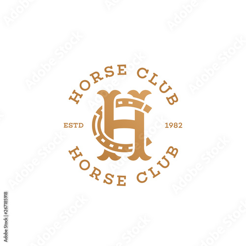 Horse club monogram