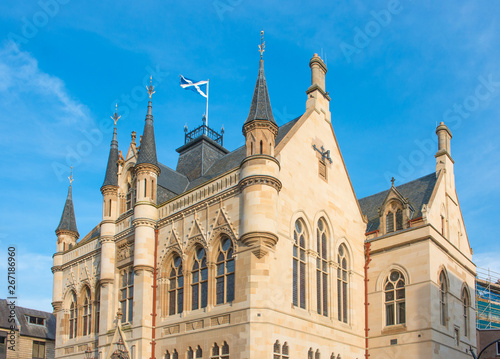 Town Hall (Town House) Inverness (Inbhir Nis) at Loch Ness Highlands Scotland