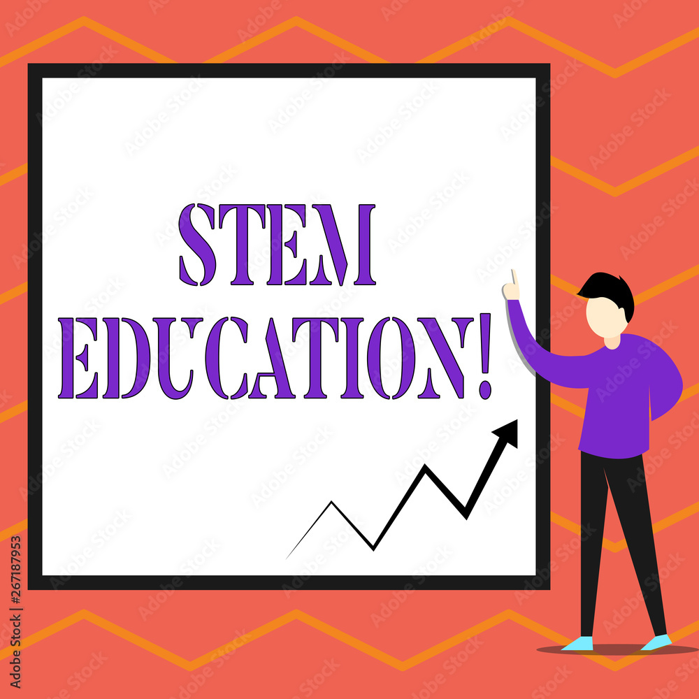 Writing note showing Stem Education. Business concept for develop to prepare primary and secondary students for college