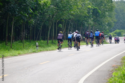 Amateur group Participating in the Charity Cycling Competition, 