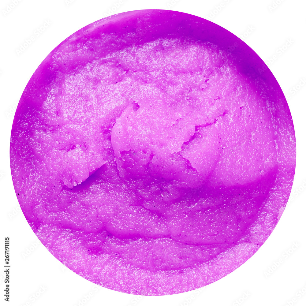 The texture of colored paste. Purple paste The texture of colored paste. Purple paste