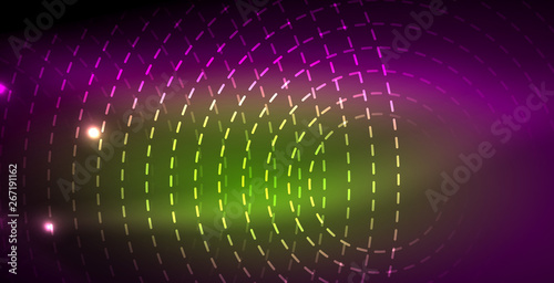 Glowing shiny neon colors with abstract lines  modern background