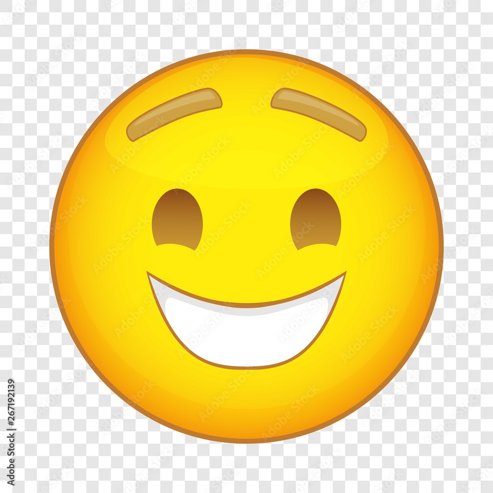 Laughing emoticon icon. Cartoon illustration of emoticon vector icon for web design Laughing emoticon icon. Cartoon illustration of emoticon vector icon for web design