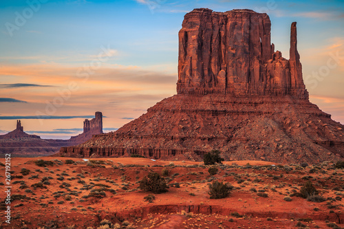 Sunset on Monument Valley