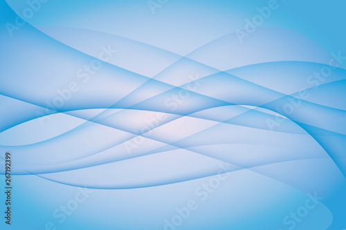 Transparent blue wave. abstract wavy background