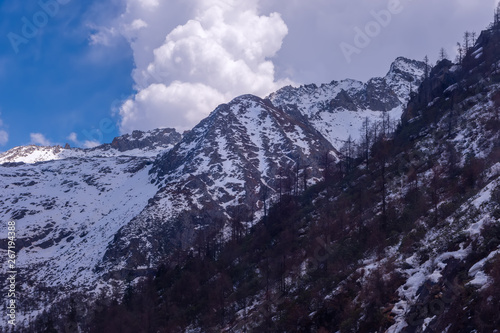 Beautiful landscape snow mountain view of Dagu Glacier National park ,Chengdu, China © rbk365