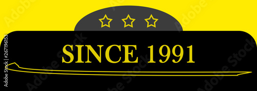 Since 1991 sign logo emblem symbol