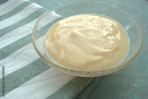 vanilla custard in a bowl