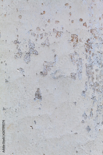Old Weathered White Painted Wall Texture 