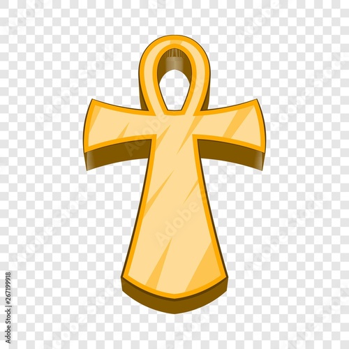 Egyptian ankh icon. Cartoon illustration of ankh vector icon for web design