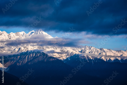 Meili Snow Mountain the most beautiful snow mountain in Deqin, Yunnan, China