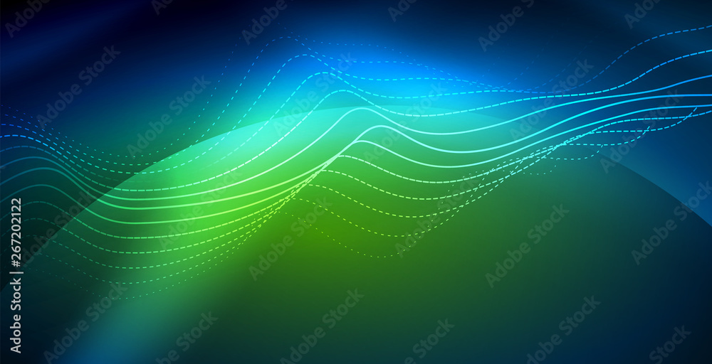 Neon wave background Neon wave background