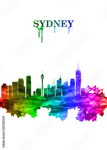 Photography Sydney Australia skyline Portrait Rainbow