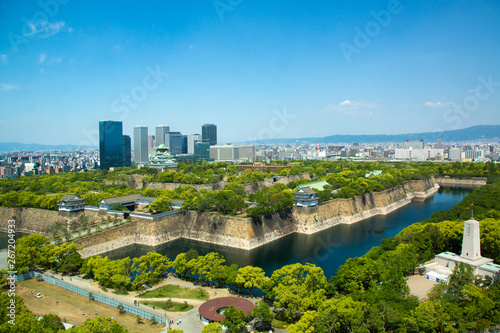 2019年5月:大阪城と周辺の町並み