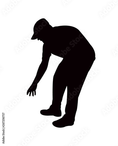 man body silhouette vector