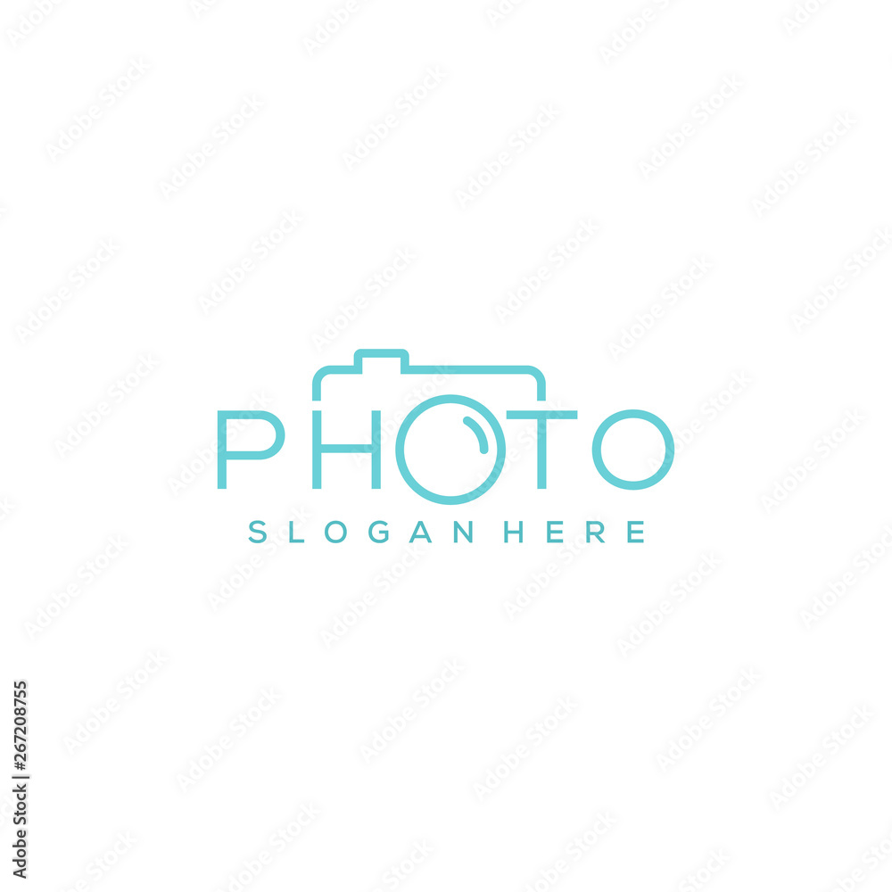 simple photography vector logo design