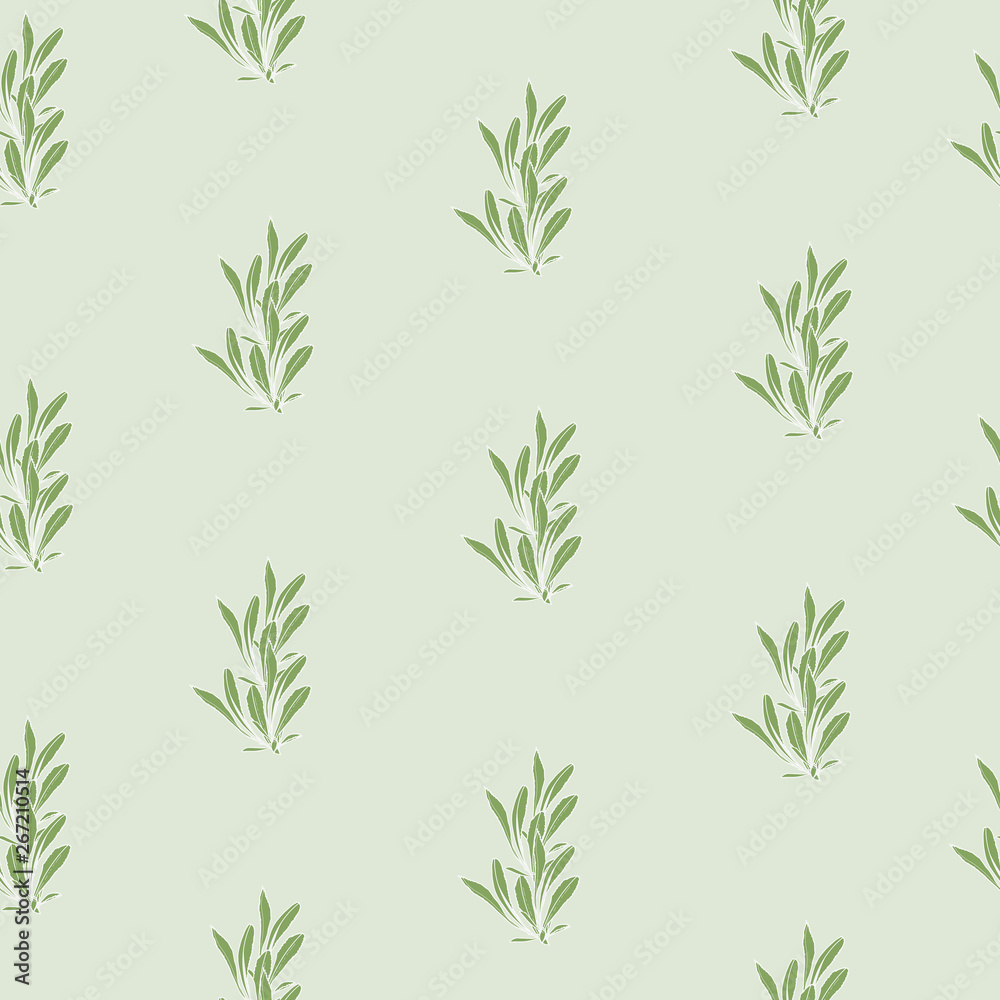 Fototapeta premium Simple background with green leaves. Green texture, ornament to decorate fabrics, tiles and paper and wallpaper on the wall.