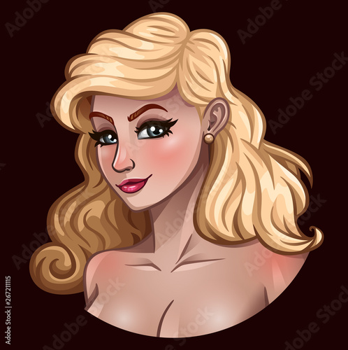 Portrait of beautiful blonde