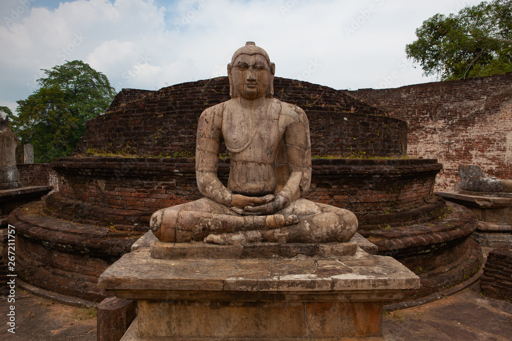 The ruins of an ancient temple, Sri Lanka