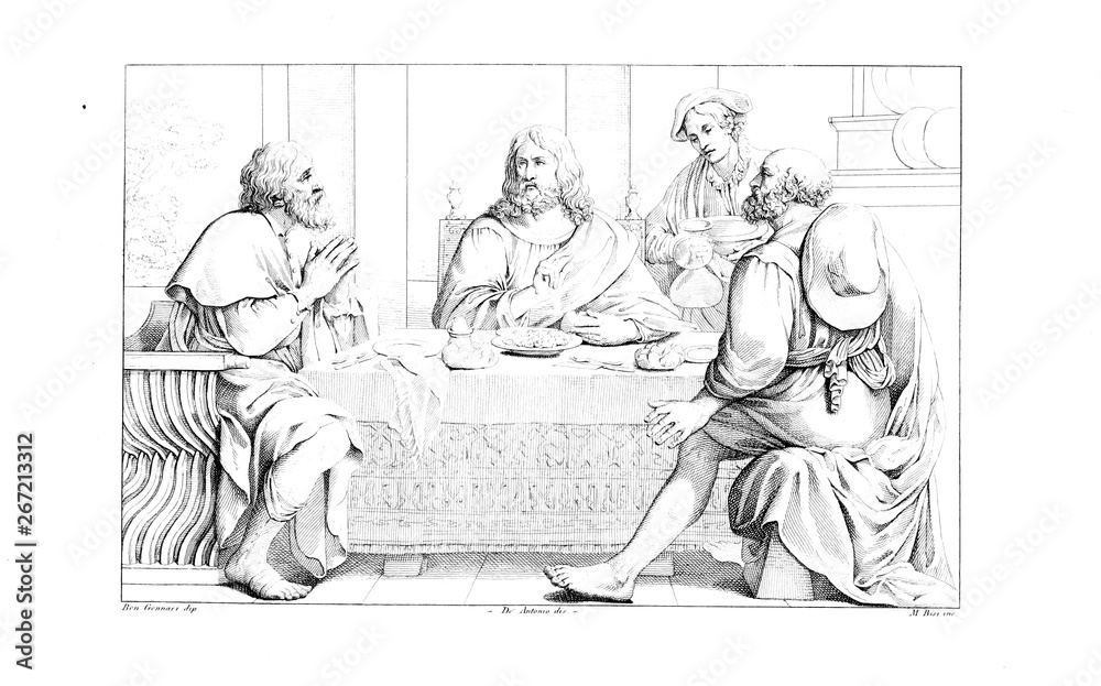 Christian illustration. Old image