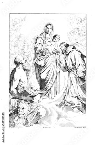 Christian illustration. Old image