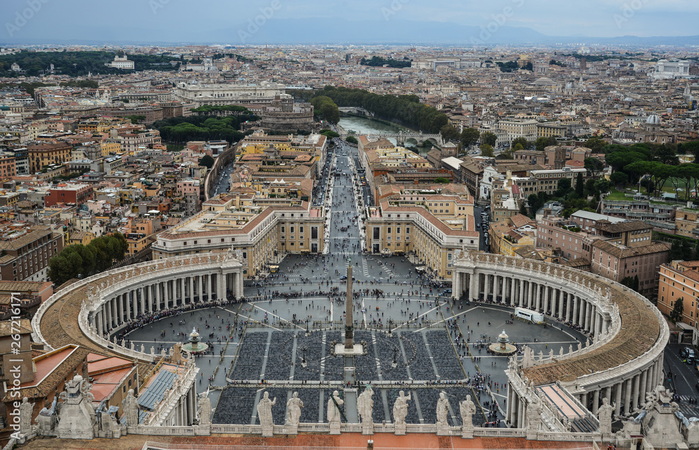 Aerial view of Vatican City