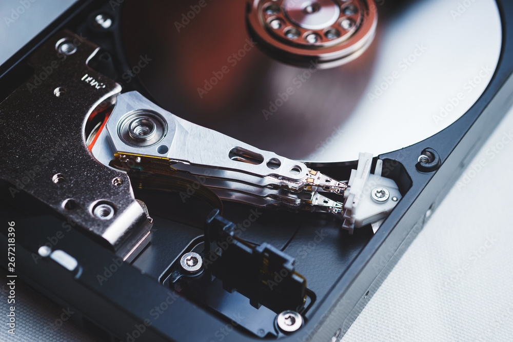Components for PC. Open hard disk storage. Components for PC. Open hard disk storage.