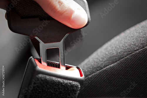 Car Seat Belt Fastened