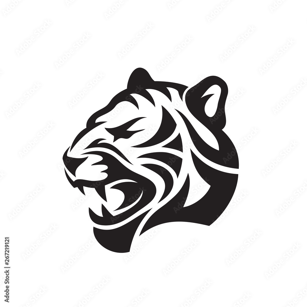 Abstract tiger tattoo 