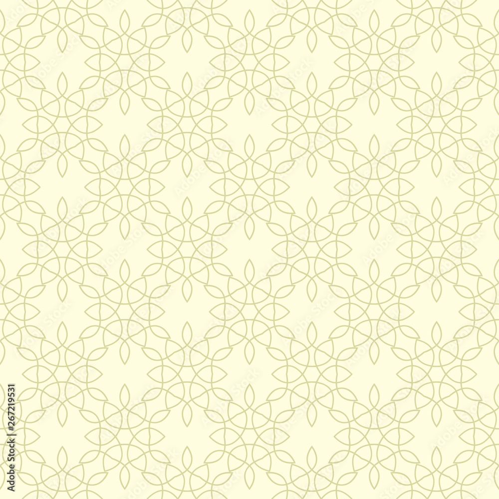 Abstract seamless design. Olive green background