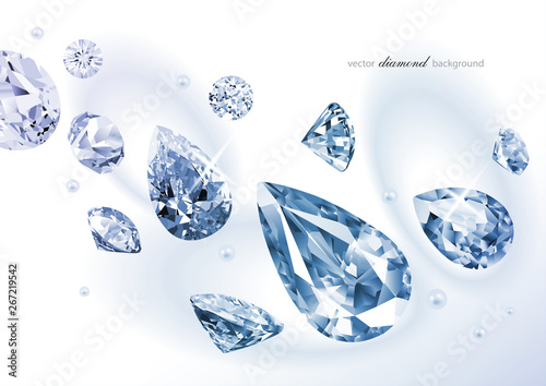 Luxury background with diamonds for modern design