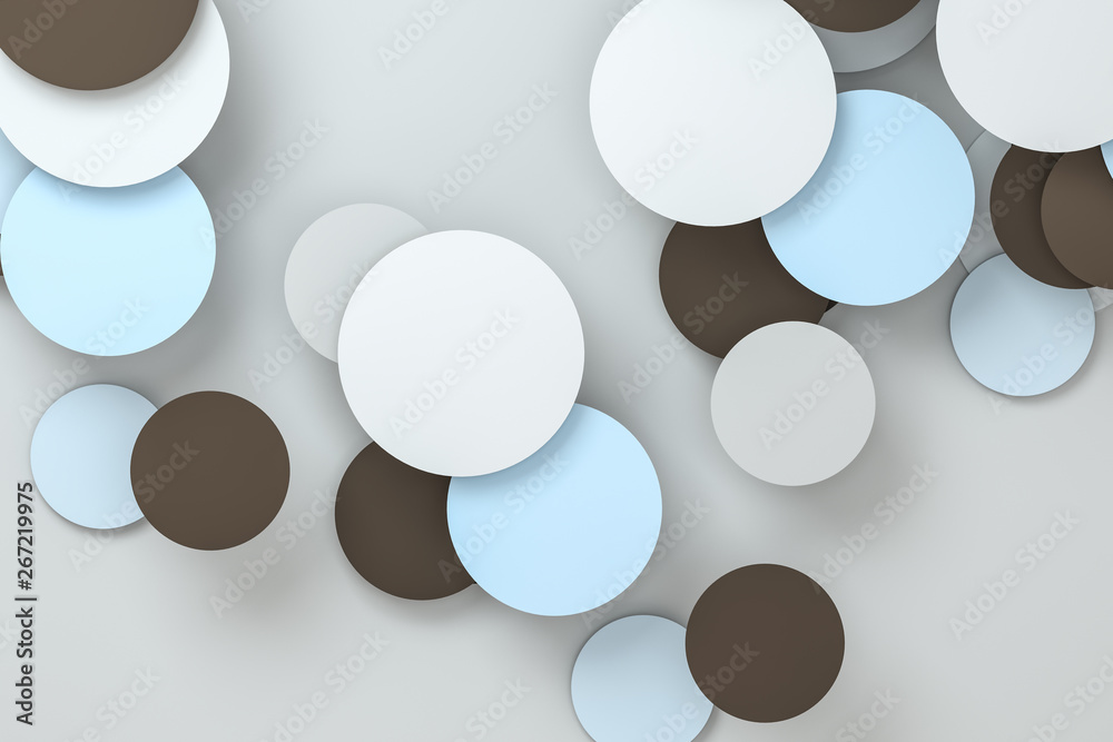 3d rendering, circle frame card template 3d rendering, circle frame card template