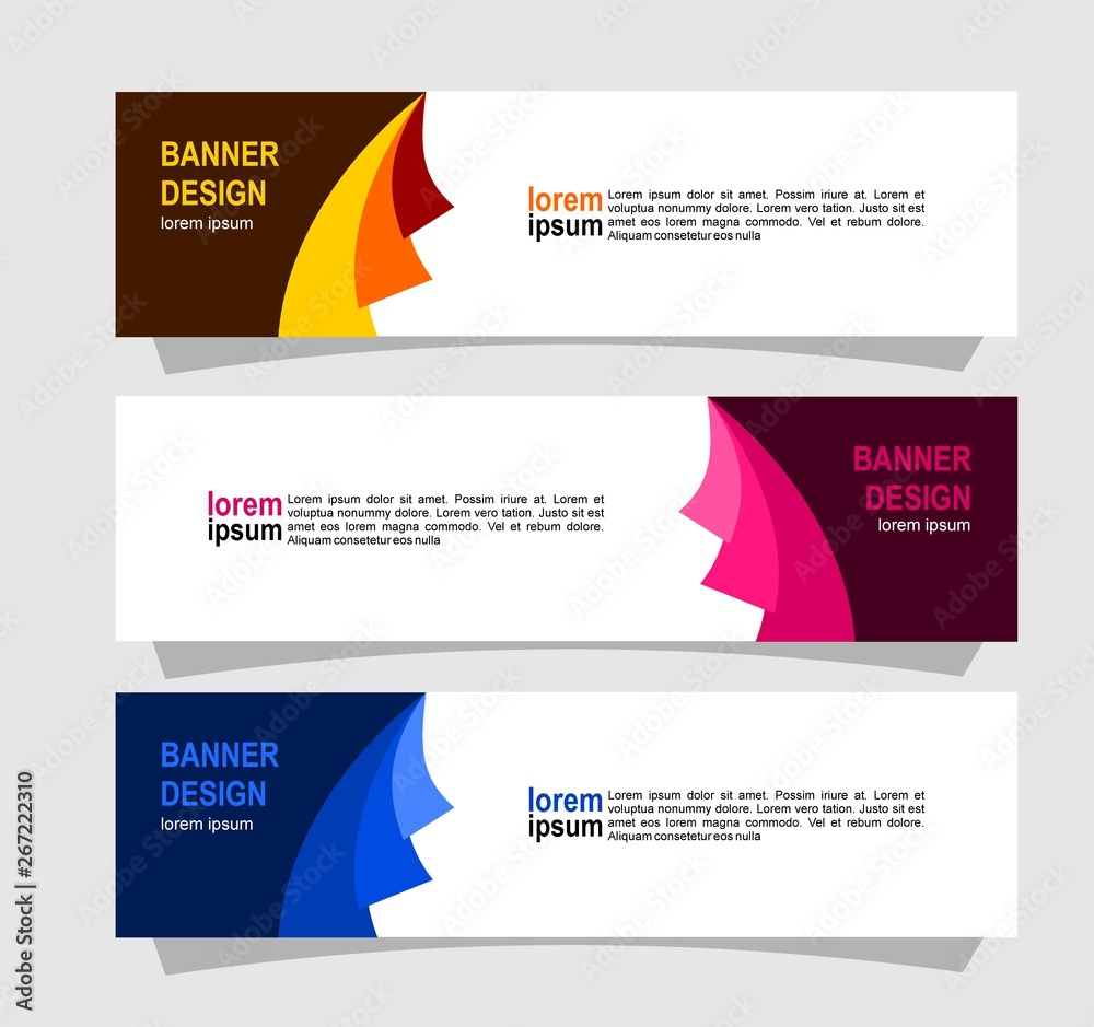 Modern banner design Modern banner design