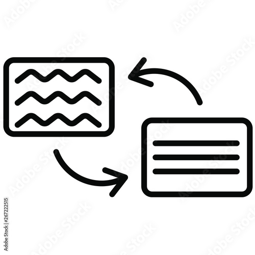 Nice Outline Translation vector icon
