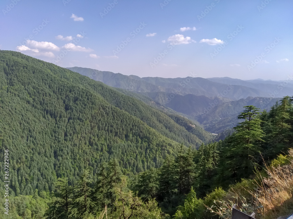 Mountain view at Shimla, Himachal Pradesh, India.