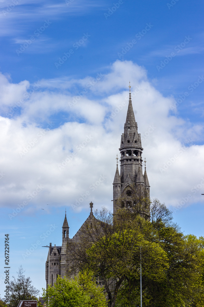 Church tower in Aberdeen, Scotland