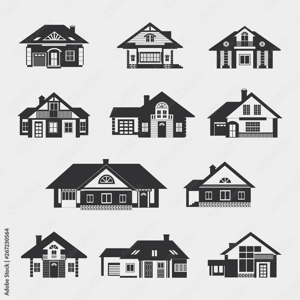 Set of single-storey houses