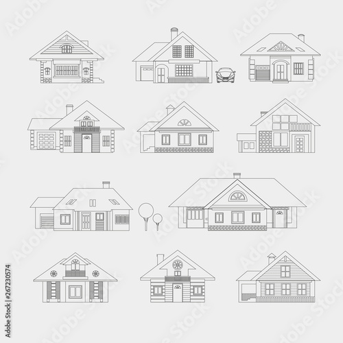 Set of single-storey houses