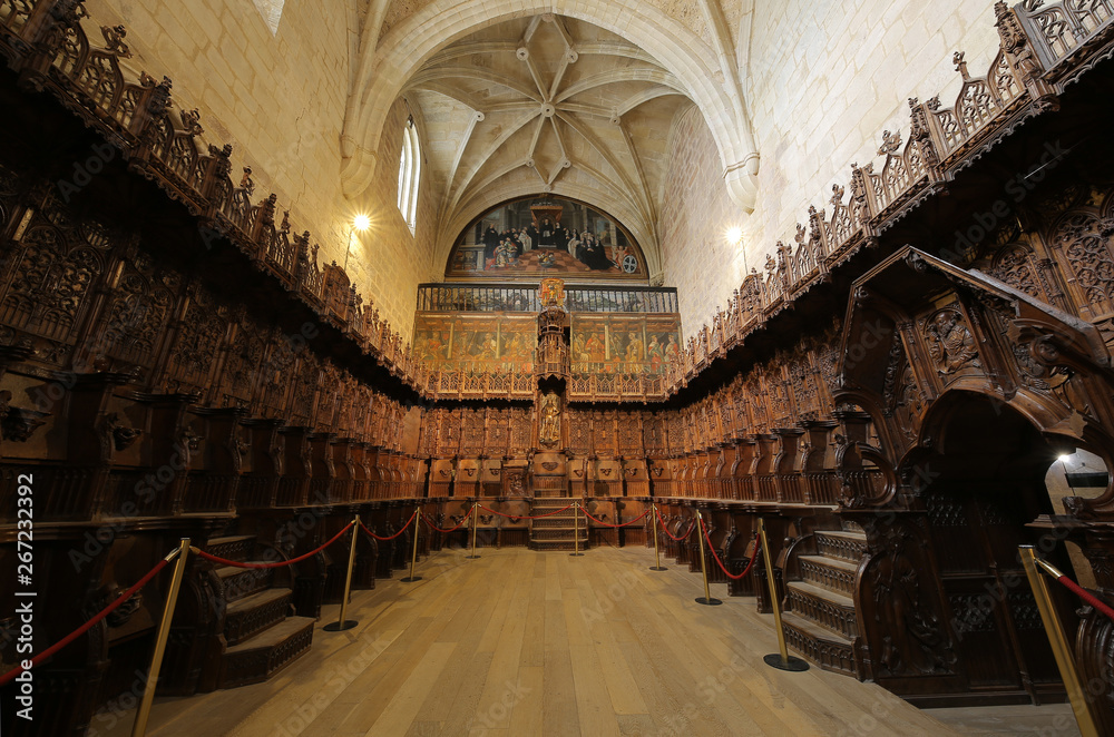 Coro del Monasterio de Santa María La Real, Nájera, La Rioja.