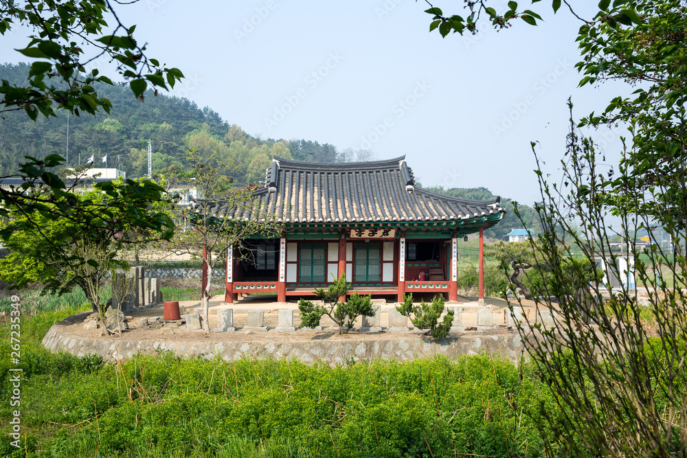 Korean Traditional Building in Jeongeup-si, south korea.