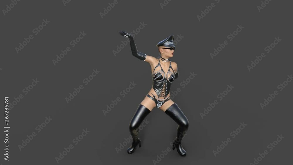 girl in costume harness dancing, Animation, Alpha Channel girl in costume harness dancing, Animation, Alpha Channel