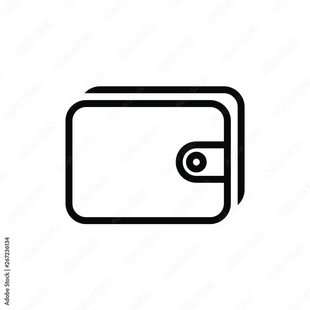 Outline My wallet vector icon Outline My wallet vector icon