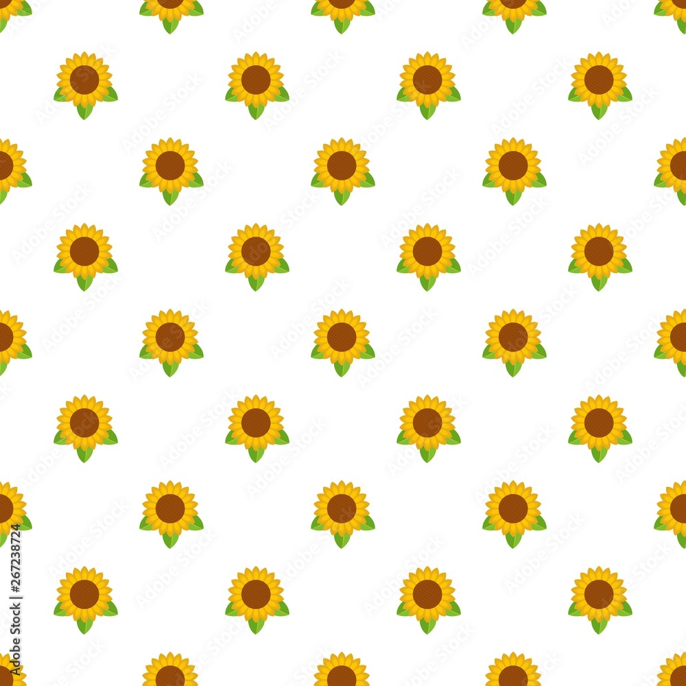 Sunflower leaf pattern seamless vector repeat for any web design Sunflower leaf pattern seamless vector repeat for any web design