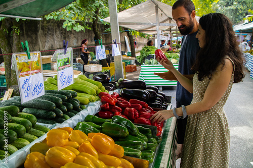 Feira livre nas ruasde São Paulo Brasil