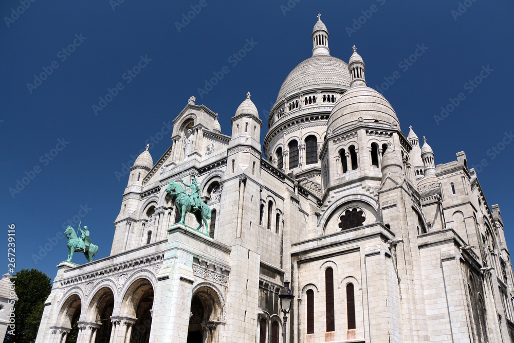 Beautiful view of the Sacré Coeur Basilica. Paris, France