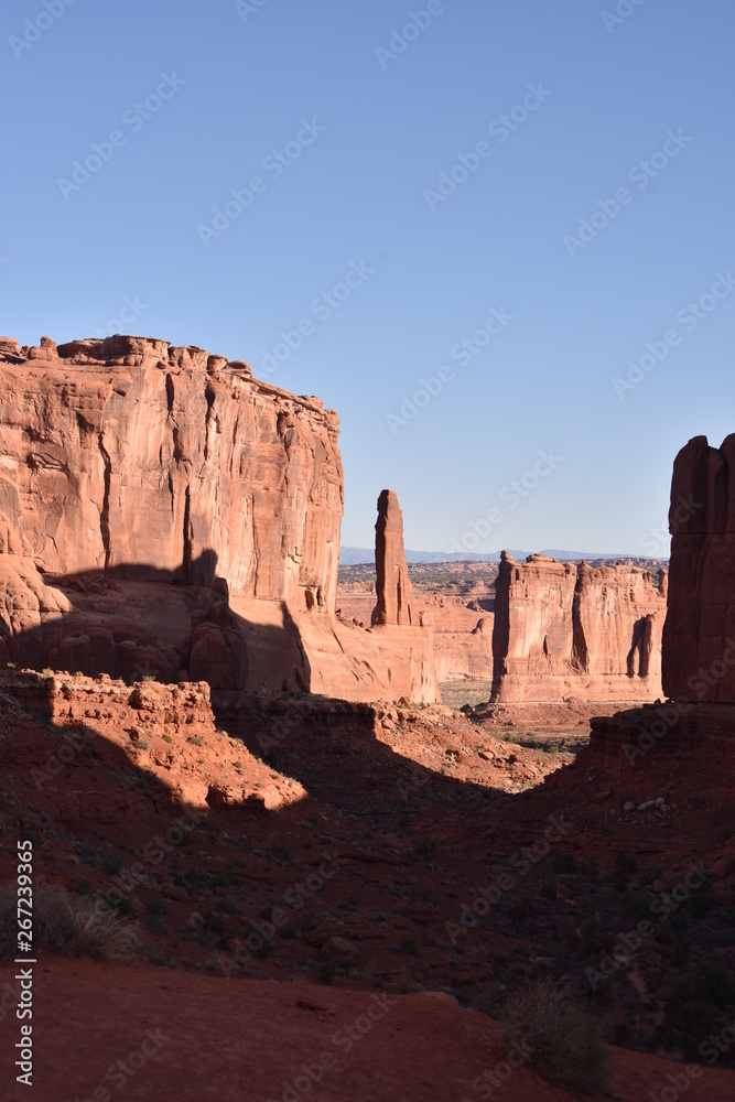 Fototapeta premium Canyonlands National Park, Utah. U.S.A. Beautiful landscape, pinyon and juniper pine, and red sandstone mountains