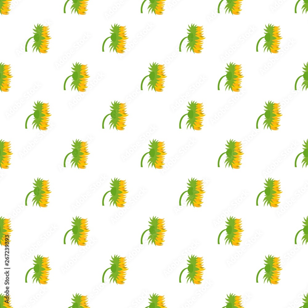 Garden sunflower pattern seamless vector repeat for any web design Garden sunflower pattern seamless vector repeat for any web design